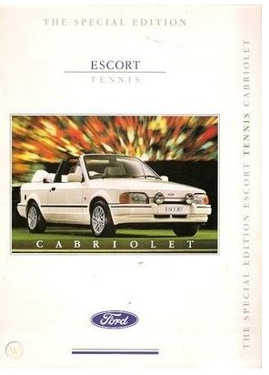 1990 Mk4 Ford Escort XR3i Cabrio - Boris Becker Edition